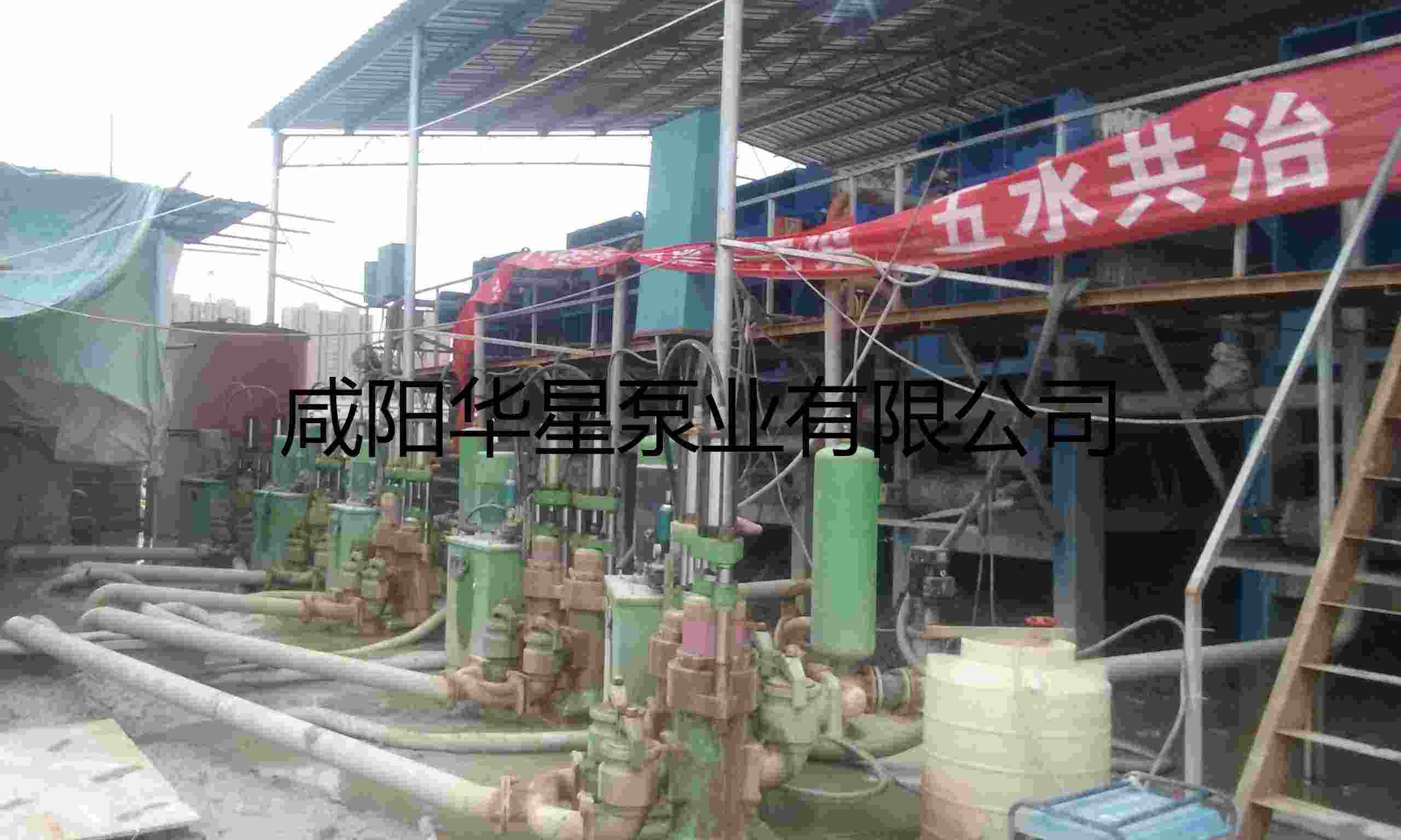 華星YBH300-40節能陶瓷柱塞泵打樁污泥使用現場(chǎng)-03