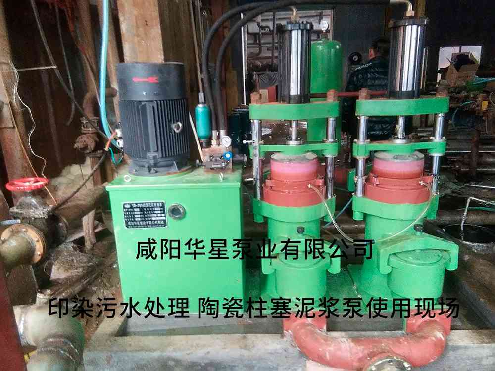 印染污水處理廠(chǎng)使用YBH300-40節能柱塞泥漿泵客戶(hù)案例